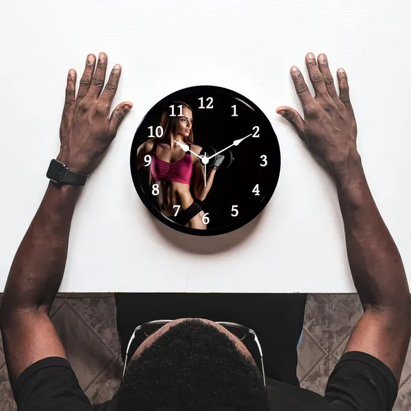 Multicolour_Gym_Design_Abs_Plastic_Wall_Clock_With_Glass_In_Front