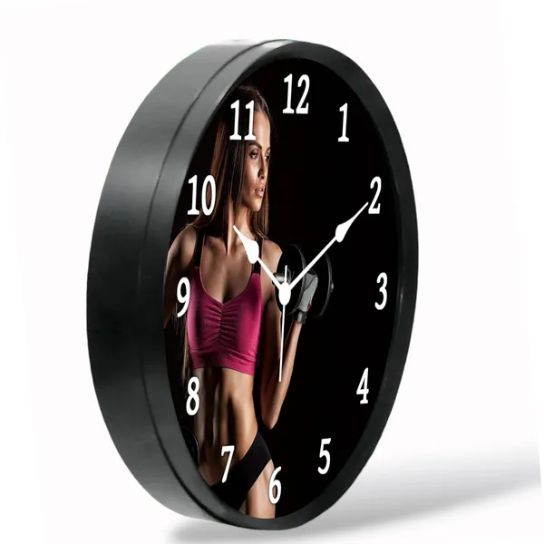 Multicolour_Gym_Design_Abs_Plastic_Wall_Clock_With_Glass_In_Front
