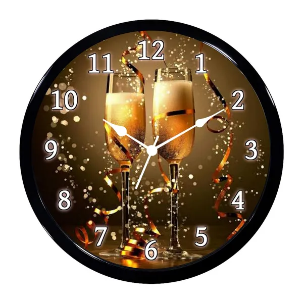 Multicolour_Product_Summary:_Bar(Glass)_Abs_Plastic_Wall_Clock_With_Glass_In_Front...