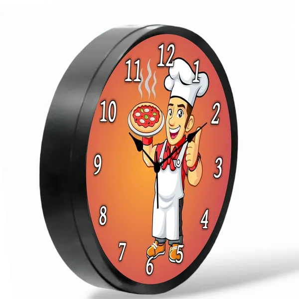 Multicolour_Restaurant_Abs_Plastic_Wall_Clock_With_Glass_In_Front_28_X_28_X_6_Cm