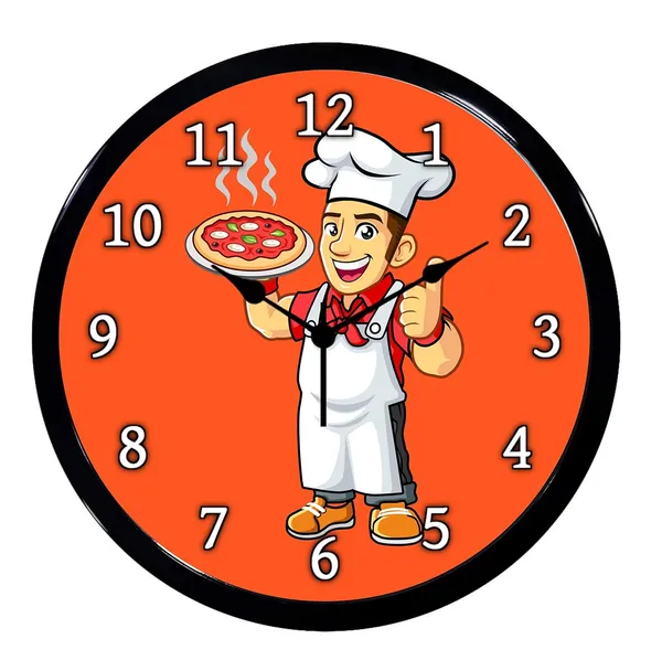 Multicolour_Restaurant_Abs_Plastic_Wall_Clock_With_Glass_In_Front_28_X_28_X_6_Cm