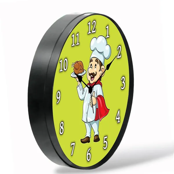 Multicolour_Chef_01_Abs_Plastic_Wall_Clock_With_Glass_In_Front