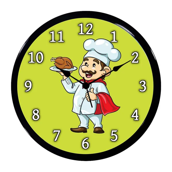 Multicolour_Chef_01_Abs_Plastic_Wall_Clock_With_Glass_In_Front