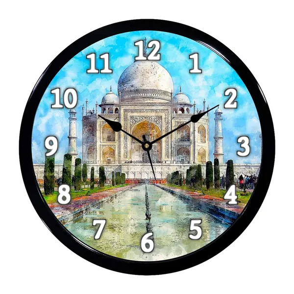 Multicolour_Taj_Abs_Plastic_Wall_Clock_With_Glass_In_Front_28_X_28_X_6_Cm