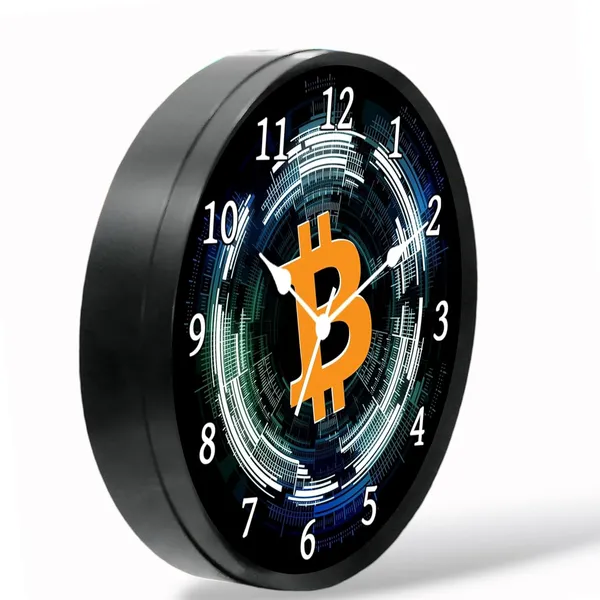 Multicolour_Bitcoin_Abs_Plastic_Wall_Clock_With_Glass_In_Front_28_X_28_X_6_Cm