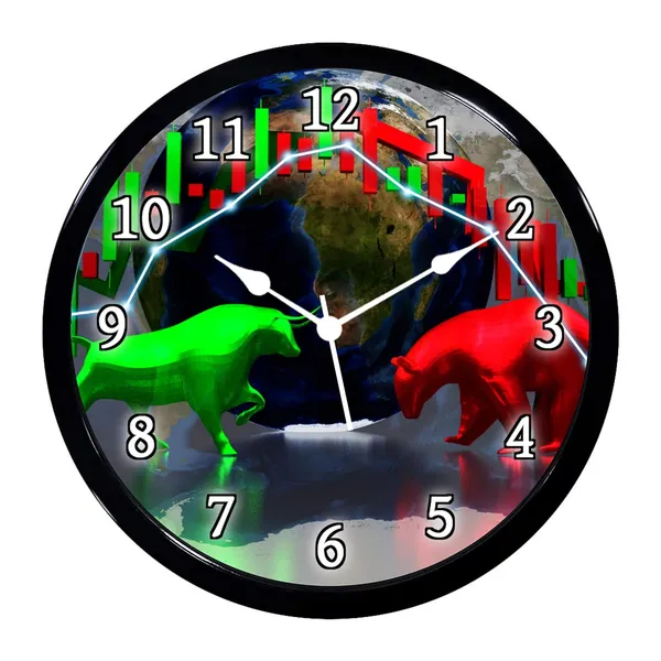 Multicolour_Share_Market_Abs_Plastic_Wall_Clock_With_Glass_In_Front