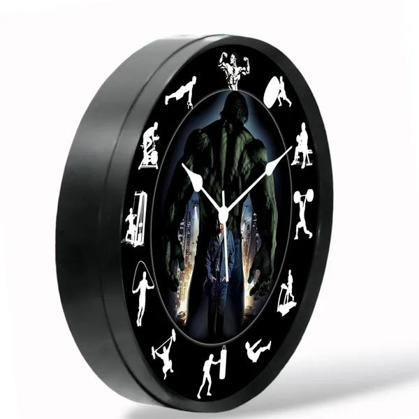 Multicolour_Hulk_New_Gym_Abs_Plastic_Wall_Clock_With_Glass_In_Front_28_X_28_X_6_Cm