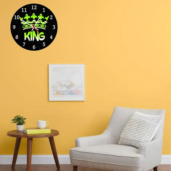 Multicolour_King_Round_Mdf_Wooden_Wall_Clock_Without_Glass_(28_Cm_X_28_Cm_X_1.5_Cm)