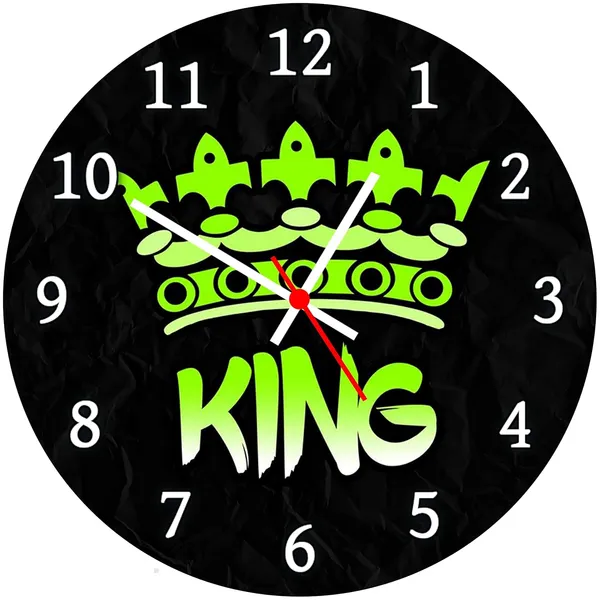 Multicolour_King_Round_Mdf_Wooden_Wall_Clock_Without_Glass_(28_Cm_X_28_Cm_X_1.5_Cm)