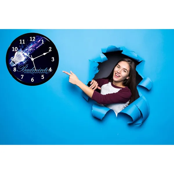 Multicolour_Badminton_2_Abs_Plastic_Wall_Clock_With_Glass_In_Front