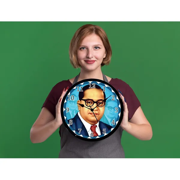 Multicolour_Bhim_Rao_Ambedkar_Abs_Plastic_Wall_Clock_With_Glass_In_Front_28_X_28_X_6_Cm