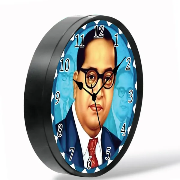 Multicolour_Bhim_Rao_Ambedkar_Abs_Plastic_Wall_Clock_With_Glass_In_Front_28_X_28_X_6_Cm