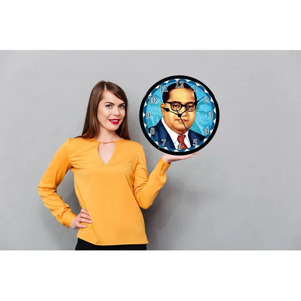 Multicolour_Bhim_Rao_Ambedkar_Abs_Plastic_Wall_Clock_With_Glass_In_Front_28_X_28_X_6_Cm
