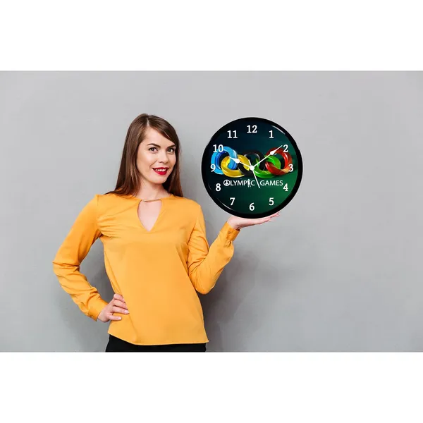 Multicolour_Olympick..Games_Abs_Plastic_Wall_Clock_With_Glass_In_Front_28_X_28_X_6_Cm