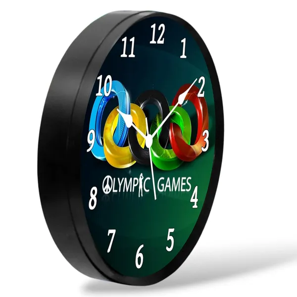 Multicolour_Olympick..Games_Abs_Plastic_Wall_Clock_With_Glass_In_Front_28_X_28_X_6_Cm