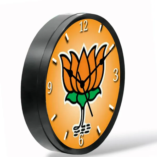 Multicolour_Bjp_Abs_Plastic_Wall_Clock_With_Glass_In_Front_28_X_28_X_6_Cm