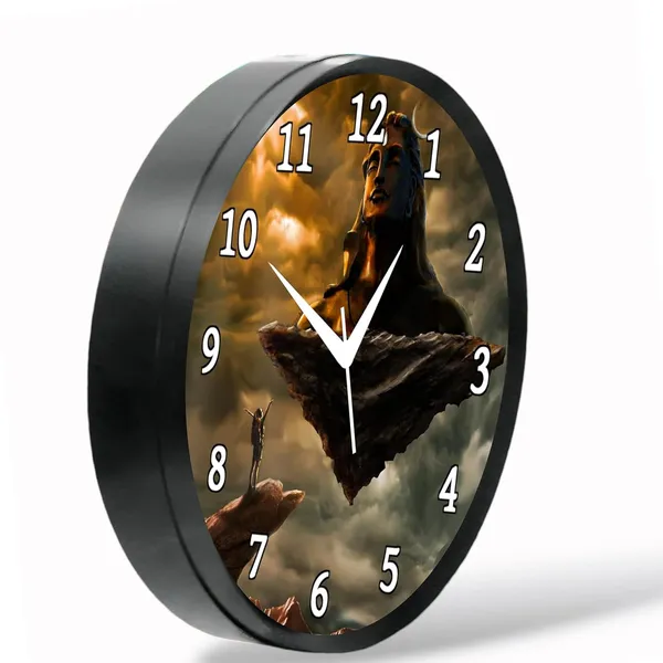 Multicolour_Shiv_Ji_03_Abs_Plastic_Wall_Clock_With_Glass_In_Front