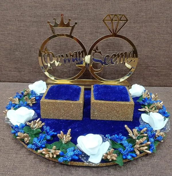 Blue_The_Bride_Groom_Engagement_Ring_Platter_Blue_Color_Stylish,_Acrylic_Name,_Decorative_Tray_10_Inch_Stylish