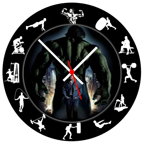 Multicolour_Hulk_3_Round_Mdf_Wooden_Wall_Clock_Without_Glass_(28_Cm_X_28_Cm_X_1.5_Cm)