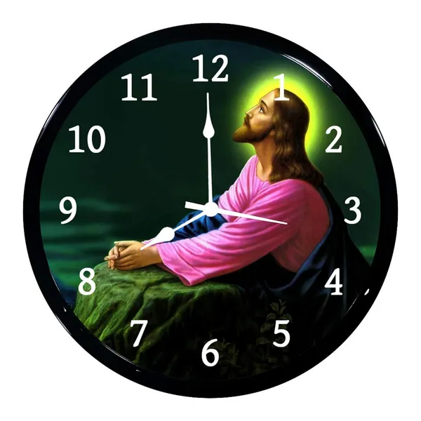 Multicolour_Jesus_Abs_Plastic_Wall_Clock_With_Glass_In_Front_Stylish_Modern