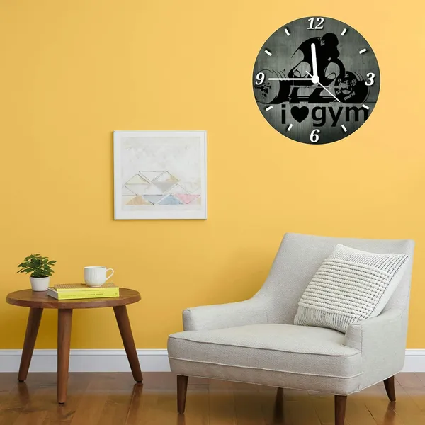 Multicolour_I_Love_Gym_Round_Mdf_Wooden_Wall_Clock_Without_Glass_(28_Cm_X_28_Cm_X_1.5_Cm)_Modern_Clock01