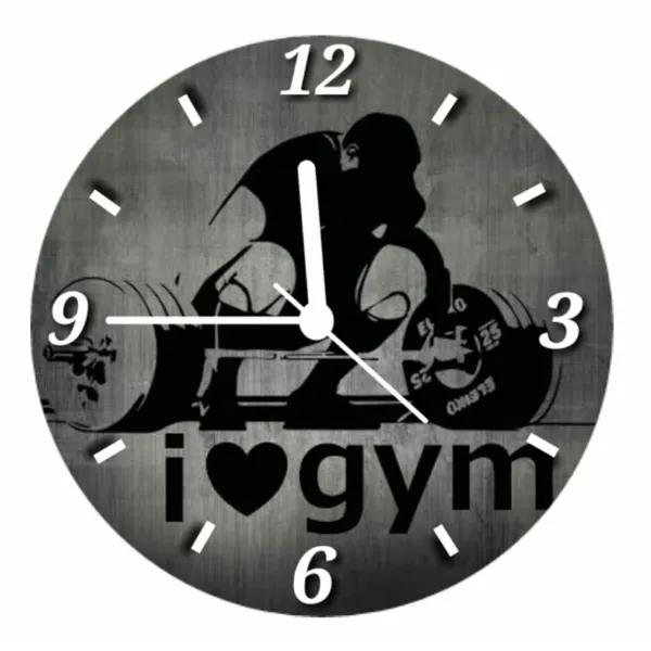 Multicolour_I_Love_Gym_Round_Mdf_Wooden_Wall_Clock_Without_Glass_(28_Cm_X_28_Cm_X_1.5_Cm)_Modern_Clock01