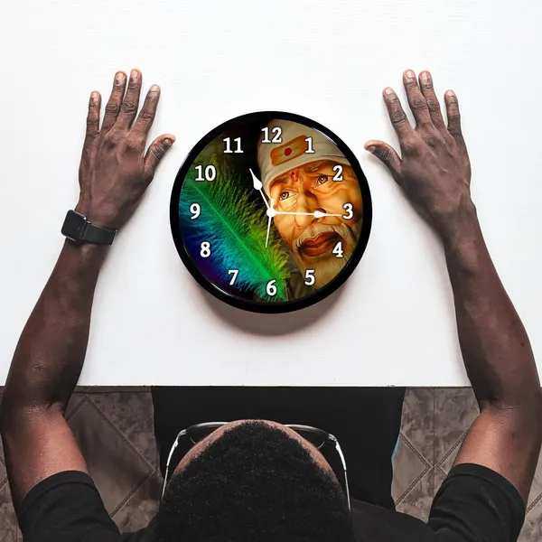 Multicolour_Sai_Baba_Ji_Abs_Plastic_Wall_Clock_With_Glass_In_Front_28_X_28_X_6_Cm..._Modern_Clock_Large_..
