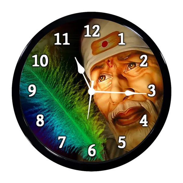 Multicolour_Sai_Baba_Ji_Abs_Plastic_Wall_Clock_With_Glass_In_Front_28_X_28_X_6_Cm..._Modern_Clock_Large_..