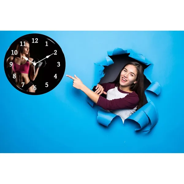 Multicolour_Women_Gym_Design_Abs_Plastic_Wall_Clock_With_Glass_In_Front(28_X_28_X_6_Cm)_Modern_Look_Clock