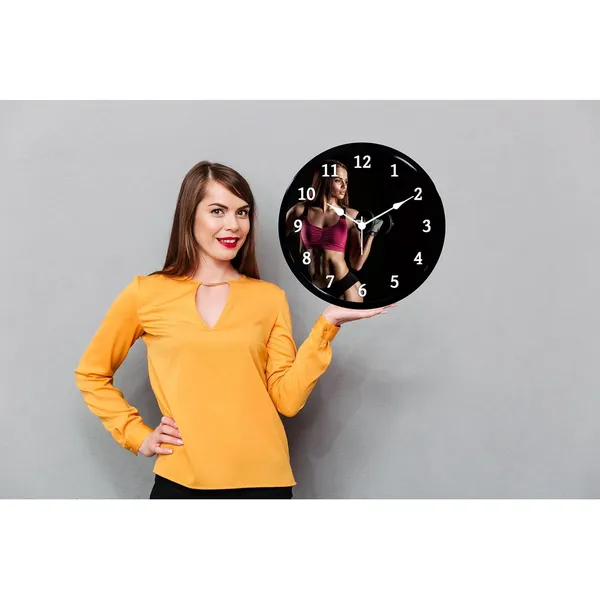 Multicolour_Women_Gym_Design_Abs_Plastic_Wall_Clock_With_Glass_In_Front(28_X_28_X_6_Cm)_Modern_Look_Clock
