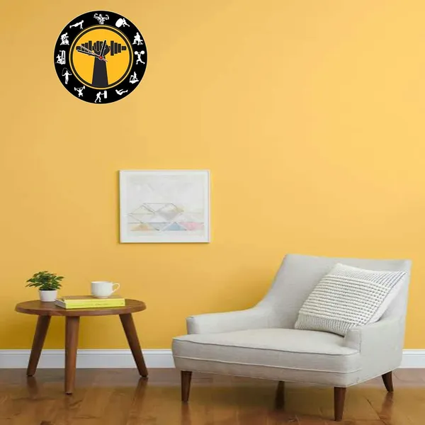 Multicolour_Gym_Round_Mdf_Wooden_Wall_Clock_Without_Glass_(28_Cm_X_28_Cm_X_1.5_Cm)_Modern_Look_Clock