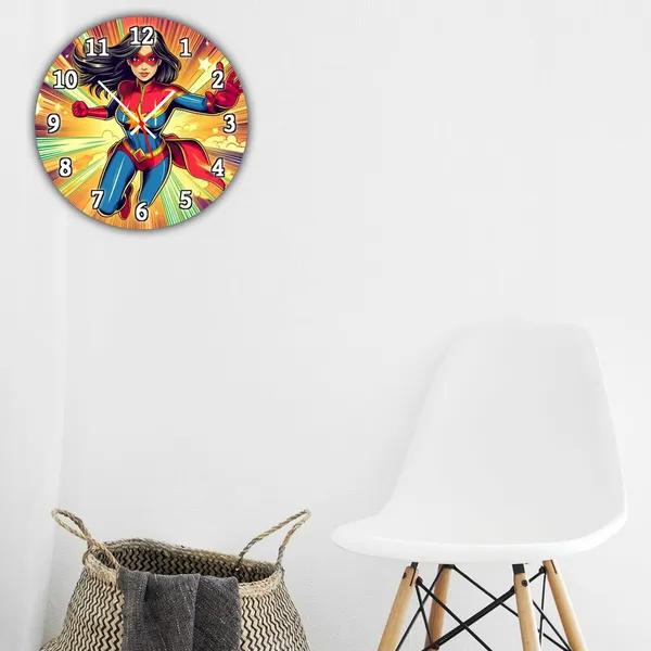 Multicolour_Marvel_Mdf_Wooden_Wall_Clock_Without_Glass_(25.4_Cm_X_25.4_Cm_X_1.5_Cm)_Modern_Look_Clock_Dc_Quality