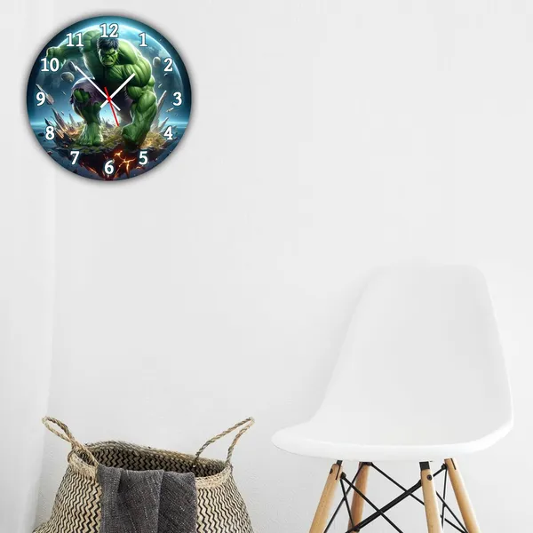 Multicolour_Great_Hulk_Mdf_Wooden_Wall_Clock_Without_Glass_(25.4_Cm_X_25.4_Cm_X_1.5_Cm)_Modern_Look_Clock_Dc_Quality