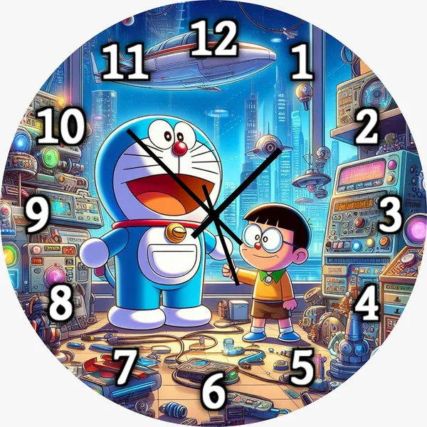 Multicolour_Mdf_Wooden_Wall_Clock_Without_Glass_(25.4_Cm_X_25.4_Cm_X_1.5_Cm)_Modern_Look_Clock_Dc_Quality