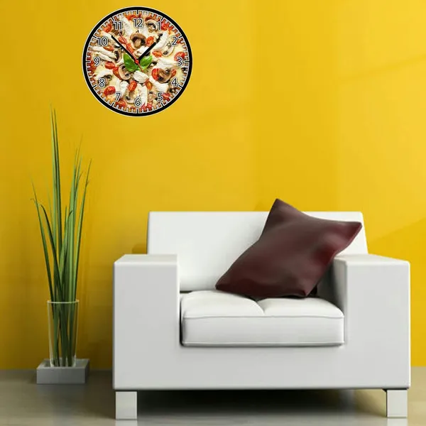 Multicolour_Pizza_Restaurants_Round_Mdf_Wooden_Wall_Clock_Without_Glass_(28_Cm_X_28_Cm_X_1.5_Cm)_Modern