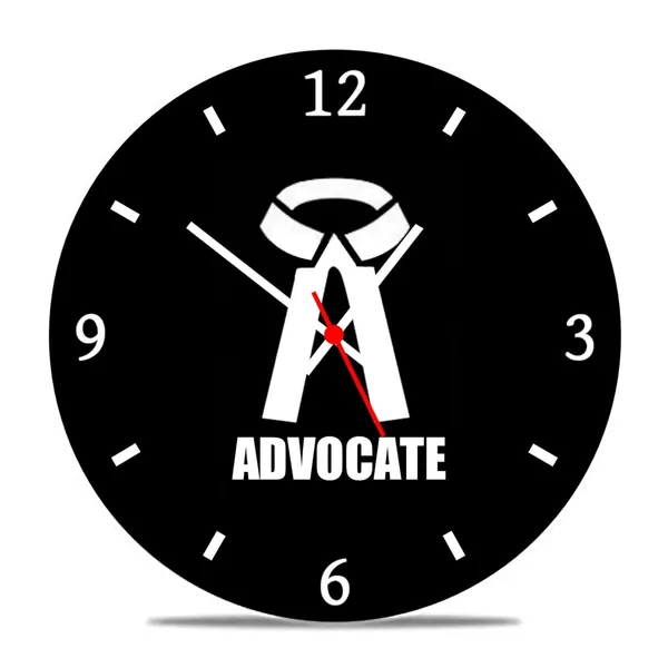 Multicolour_Advocate_Round_Mdf_Wooden_Wall_Clock_Without_Glass_(28_Cm_X_28_Cm_X_1.5_Cm)_Modern
