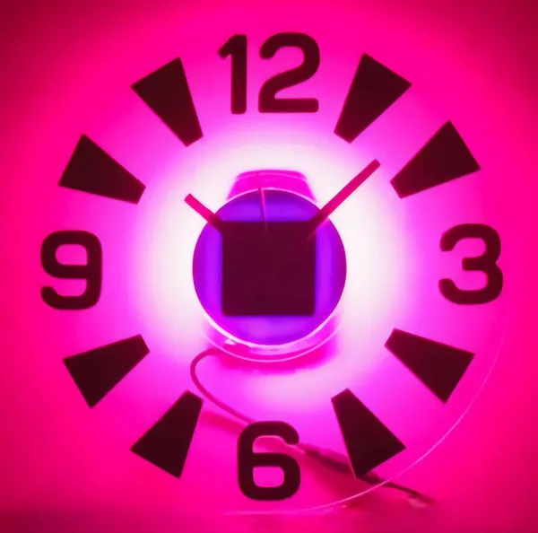 Pink_Acrylic_Modern_Neon_Led_Wall_Clock_With_Golden_Digit_(12_Inches)_-_Pink