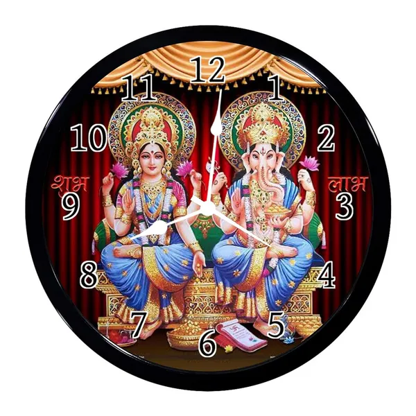 Multicolour_Laxmi_Ganesh_Ji_New_Abs_Plastic_Wall_Clock_Diwali_Gifts_With_Glass_In_Front_28_X_28_X_6_Cm
