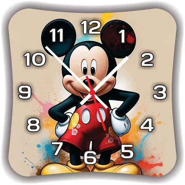 Multicolour_Mdf_Wooden_Wall._Clock_Without_Glass_Modern_Look_Clock_Lm_Quality_(11_Inch)