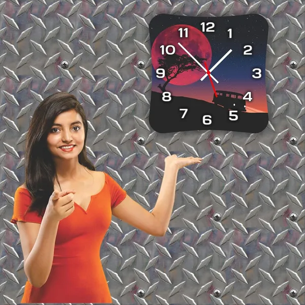 Multicolour_Mdf_Wooden_Wall._Clock_Without_Glass_Modern_Look_Clock_Lm_Quality_(10_Inch)