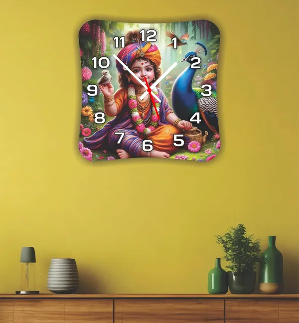 Multicolour_Mdf_Wooden_Wall._Clock_Without_Glass_Modern_Look_Clock_Lm_Quality_(Lm010,_10_Inch)