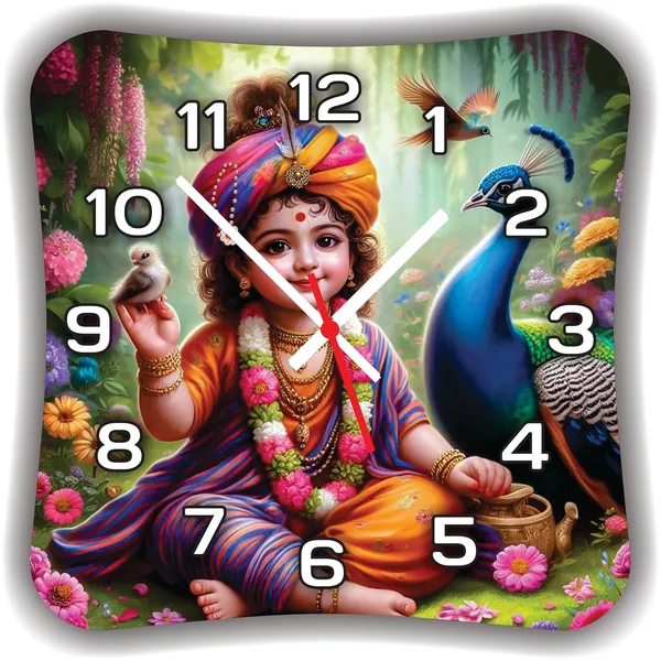 Multicolour_Mdf_Wooden_Wall._Clock_Without_Glass_Modern_Look_Clock_Lm_Quality_(Lm010,_10_Inch)