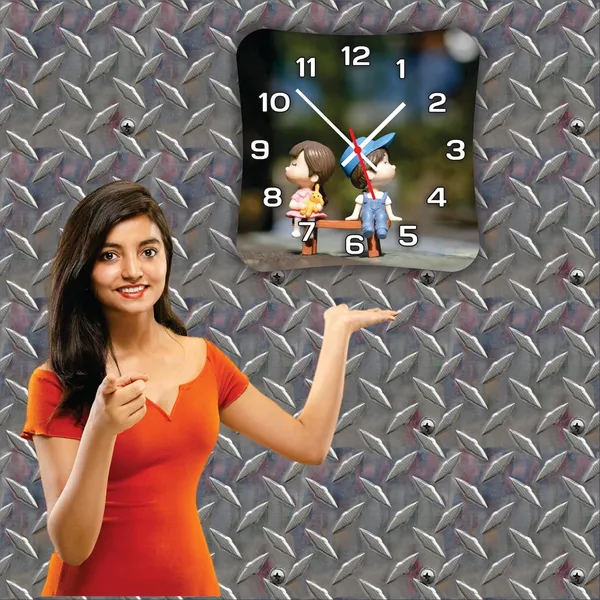 Multicolour_Mdf_Wooden_Wall._Clock_Without_Glass_Modern_Look_Clock_Lm_Quality01_(10_Inch)