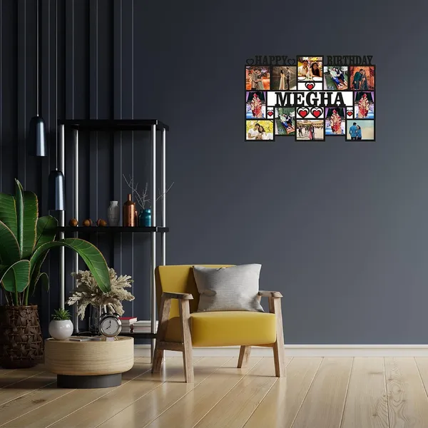 Multicolour_Wood_12_Photos_Customized_Frame_With_Name_Collage_|_Customized_Gift_For_Anniversary,_Birthday_And_Other_Functions_Frame_With_Name_12_X_18_Inch,_Wall_Mount,_Rectangular,_Multi