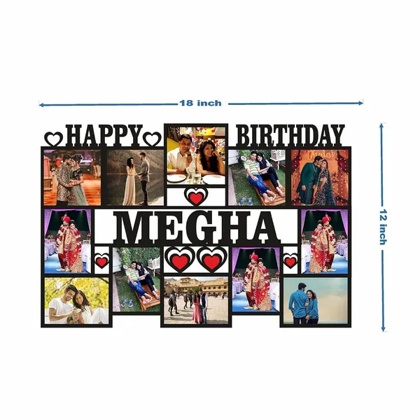 Multicolour_Wood_12_Photos_Customized_Frame_With_Name_Collage_|_Customized_Gift_For_Anniversary,_Birthday_And_Other_Functions_Frame_With_Name_12_X_18_Inch,_Wall_Mount,_Rectangular,_Multi