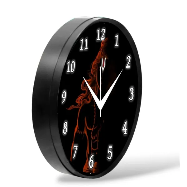 Multicolour_Round_Wall_Clock_28_X_28_X_6_Cm,_Abs_Plastic_Frame_With_Glass_Front_Modern_Decorative_Clock_For_Home,_Office,_Living_Room_(Ram_Ji)