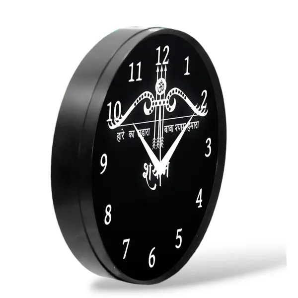 Multicolour_Round_Wall_Clock_28_X_28_X_6_Cm,_Abs_Plastic_Frame_With_Glass_Front_Modern_Decorative_Clock_For_Home,_Office,_Living_Room_(Khatu_Shyam_Ji)