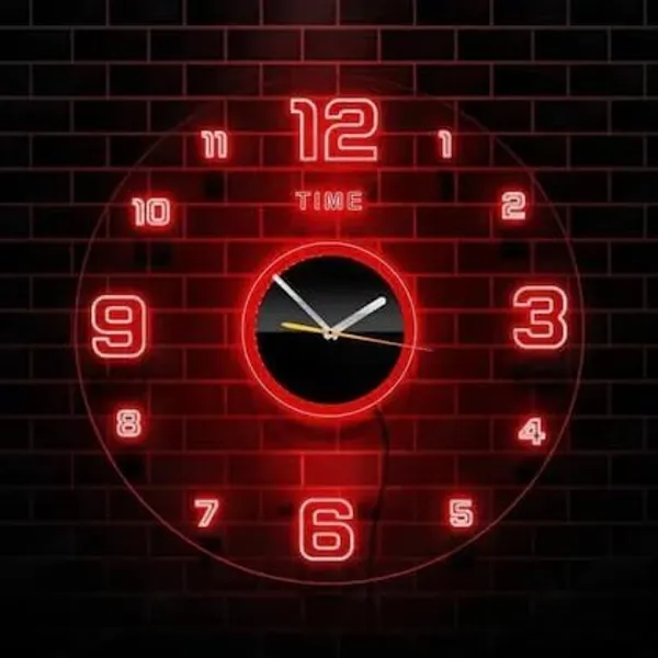 Red_Acrylic_Modern_Neon_Wall_Clock_With_Neon_Led_Backlight_(12_Inches)_-_Neon_Light_Clear_Number_Visible_(Also_You_Can_Use_This_Clock_As_A_Night_Lamp)_Neon_Look