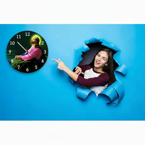 Multicolour_Jesus_Round_Mdf_Wooden_Wall_Clock_Without_Glass_28_Cm_Decorative_Analog_Wall_Clock_For_Home,_Living_Room,_Bedroom,_Office_&_Wall_Decor