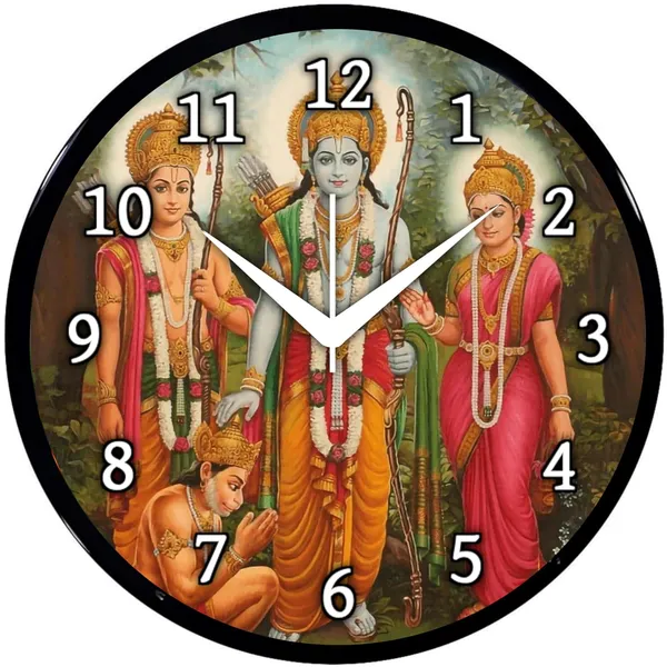 Multicolour_Shri_Ram_Darbar_Wall_Clock_Round_Analog_Clock_|_Abs_Plastic_Frame_With_Glass_Front_|_Modern_Decorative_Wall_Clock_For_Home,_Living_Room,_Bedroom_&_Office